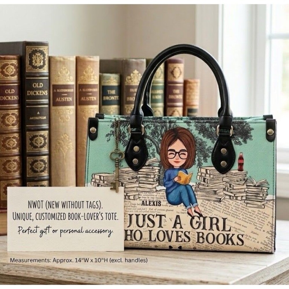 just a girl who loves to read book Beautiful Olivia Ruth Brand Handbag shoulder